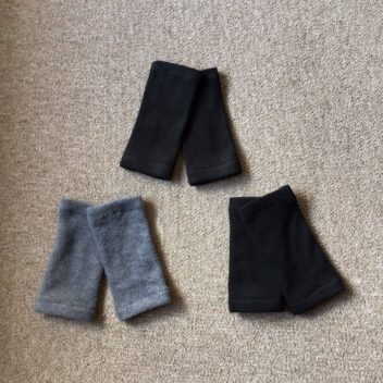 フリース使いふわふわあったかハンドウォーマー